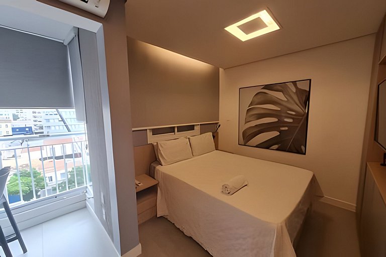 Apto completo e com bela vista