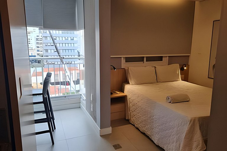 Apto completo e com bela vista