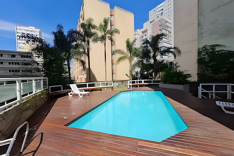 Conforto com piscina Fifith Avenue