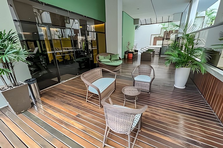 Um respiro verde no meio da agitação urbana