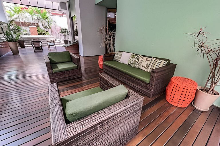 Um respiro verde no meio da agitação urbana