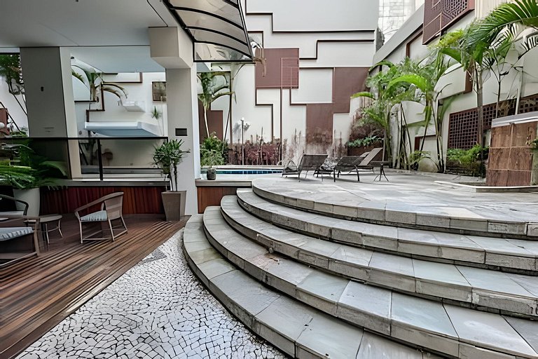 Um respiro verde no meio da agitação urbana