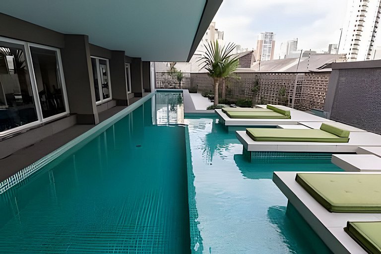 Apto ao lado do Allianz Parque com Piscina