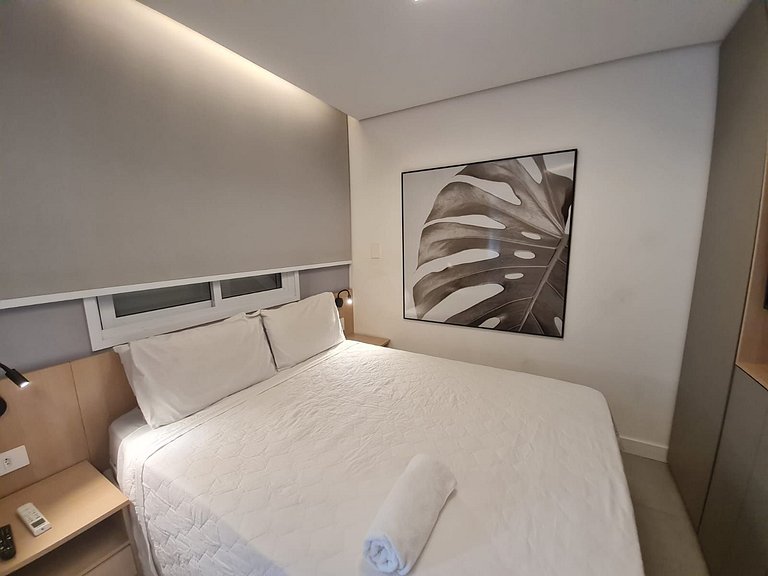Apto completo e com bela vista