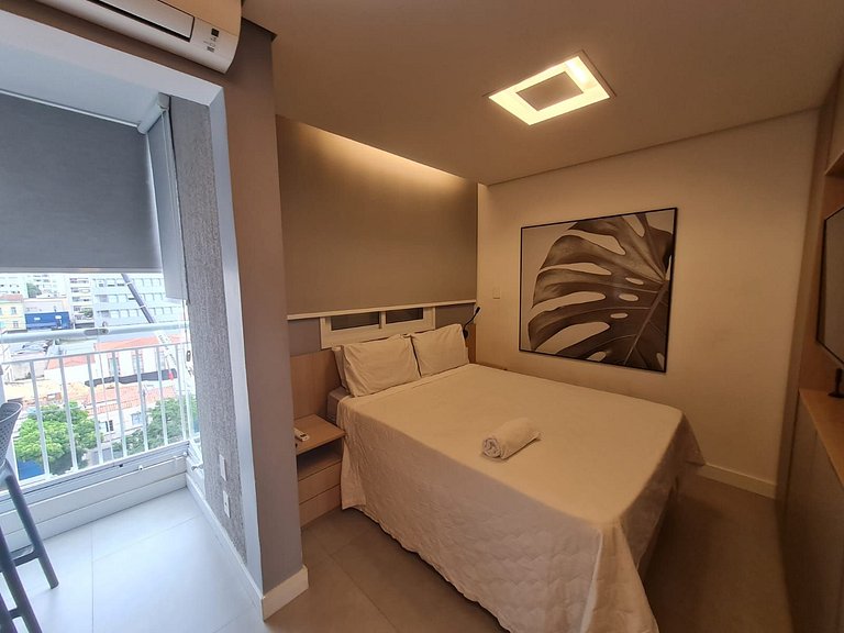 Apto completo e com bela vista