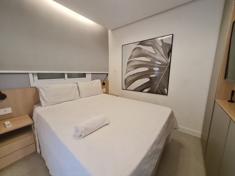 Apto completo e com bela vista
