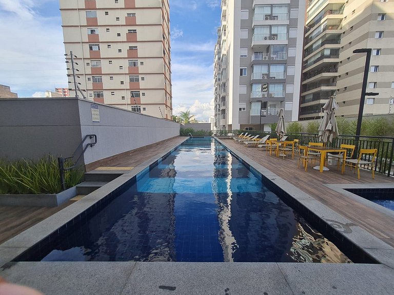 Apto completo e com bela vista
