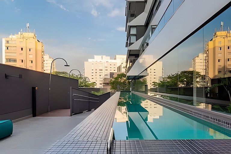 Ap estiloso com piscina