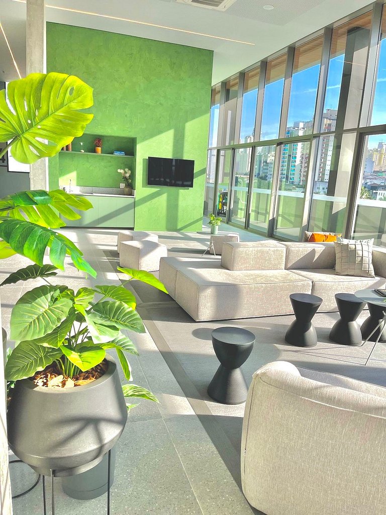 Studio c/ Piscina e Academia