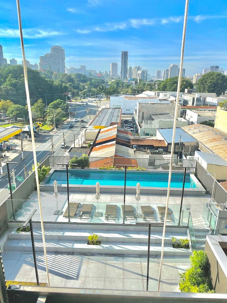 Studio c/ Piscina e Academia