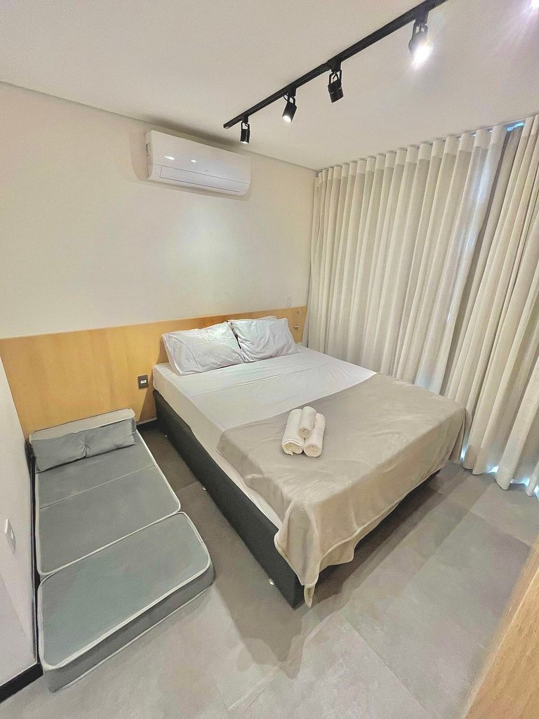 Studio c/ Piscina e Academia