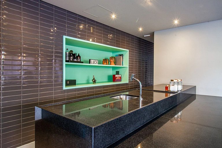 Estadia perfeita: Piscina|Bilhar|Varanda|Allianz