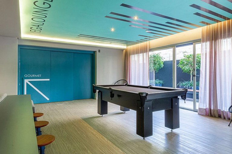 Estadia perfeita: Piscina|Bilhar|Varanda|Allianz