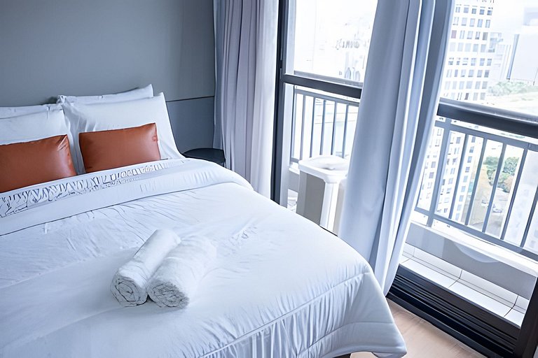 Flat com cozinha completa – Cidade Jardim SP