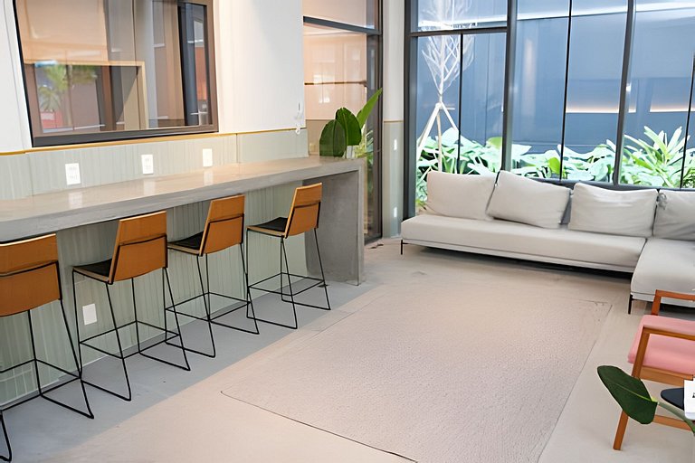 Studio c/ Piscina e Academia | SP Centro