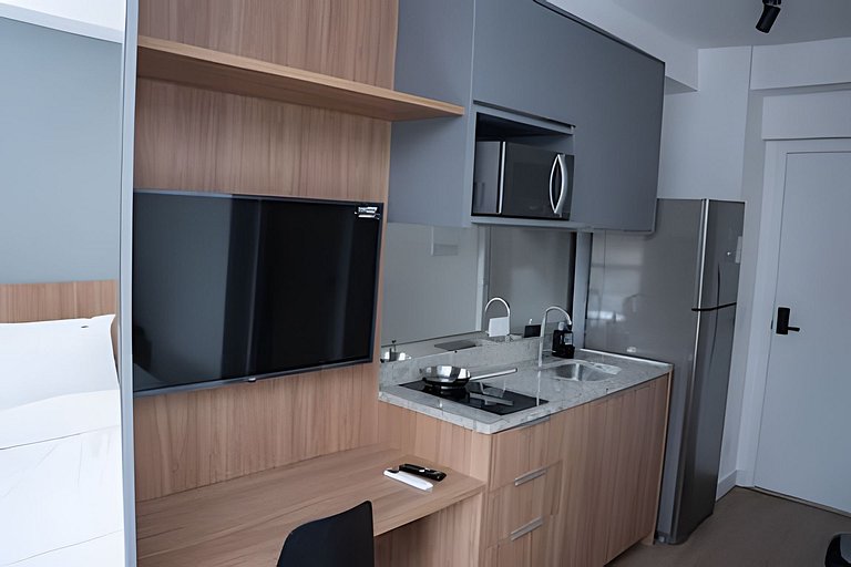 Studio c/ Piscina e Academia | SP Centro