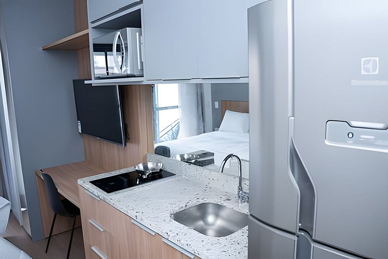 Studio c/ Piscina e Academia | SP Centro