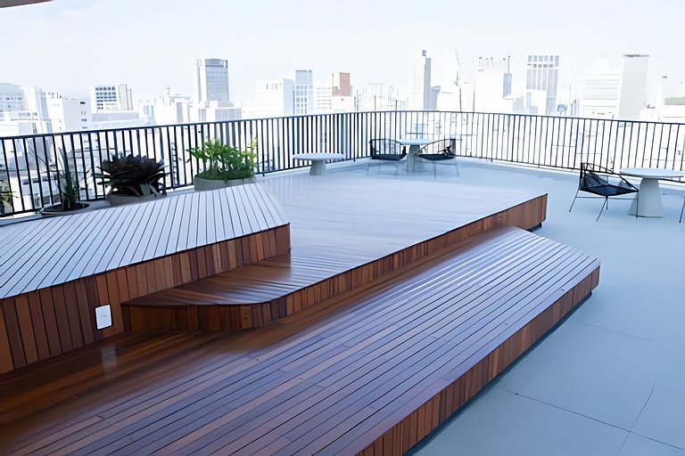 Studio c/ Piscina e Academia | SP Centro