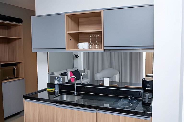 Apto completo VN Millennium c/ Cozinha & Wi-Fi