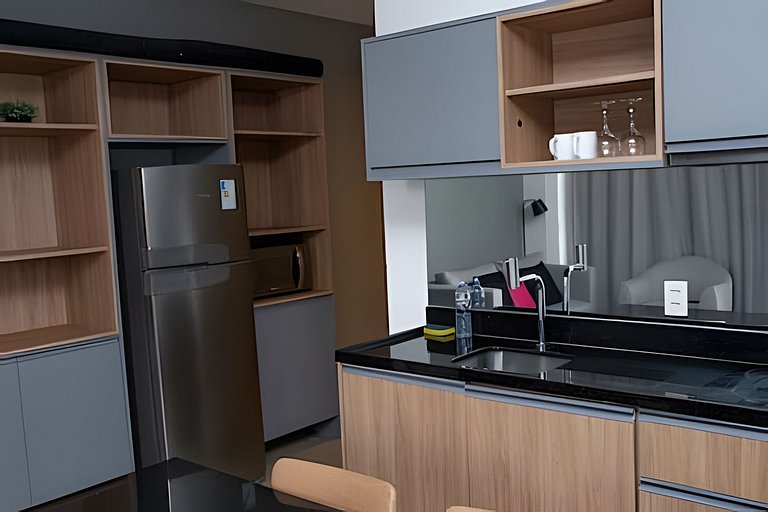 Apto completo VN Millennium c/ Cozinha & Wi-Fi