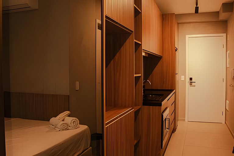 Apto com academia próx. à estação Brooklin