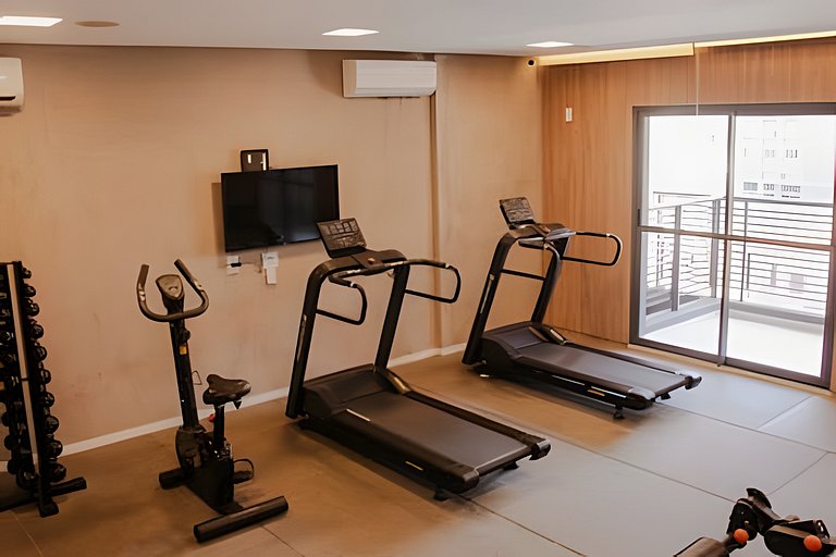 Apto com academia próx. à estação Brooklin
